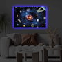 Wallity Lienzo Decorativo Iluminado con LED Multicolor 45 x 70 cm